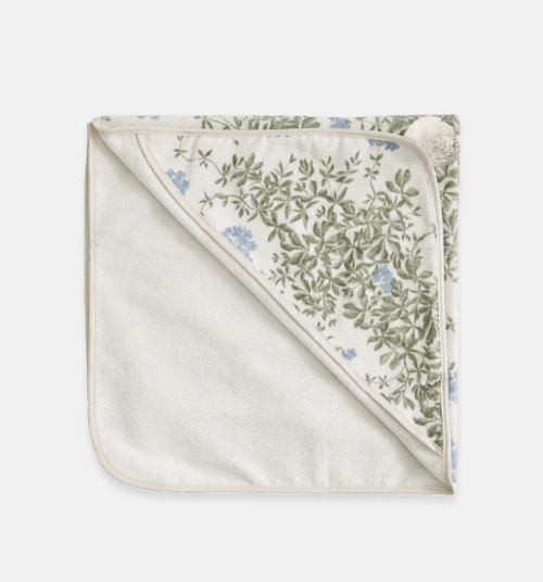 Badetuch Plumbago mit Kapuze - Bio-Baumwolle - 80 x 80 cm - Garbo&Friends