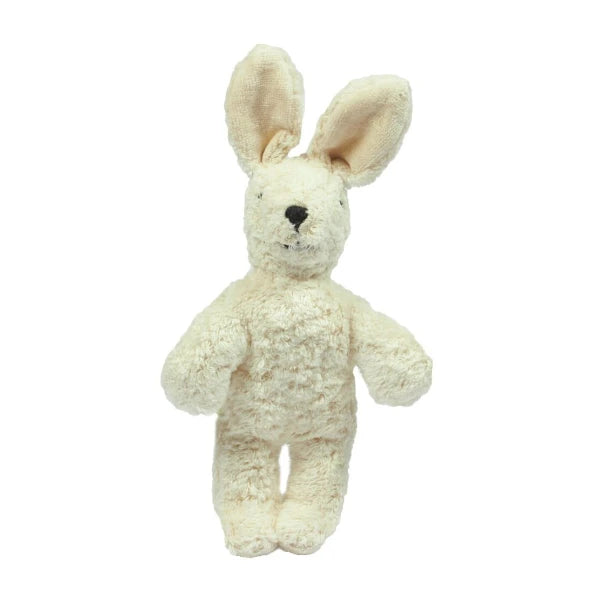 Baby comforter - Rabbit small - Organic cotton/Wool - White - Senger Naturwelt