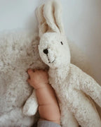Floppy Animal Cuddly Toy Small - Rabbit - Organic Cotton/Wool - Beige - Senger Naturwelt
