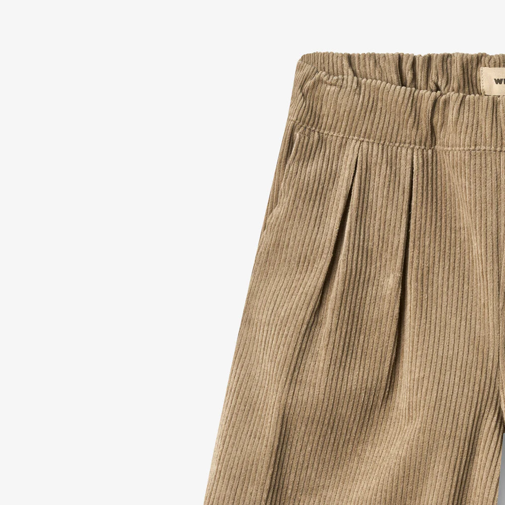 Corduroy trousers Juno - Beige - Organic cotton - Wheat