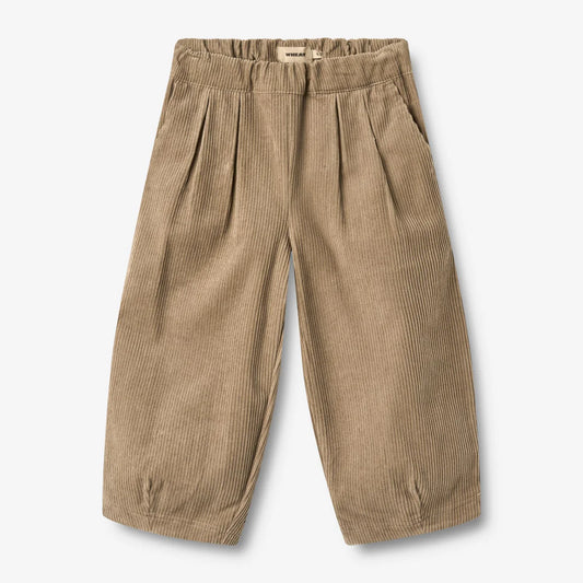 Corduroy trousers Juno - Beige - Organic cotton - Wheat