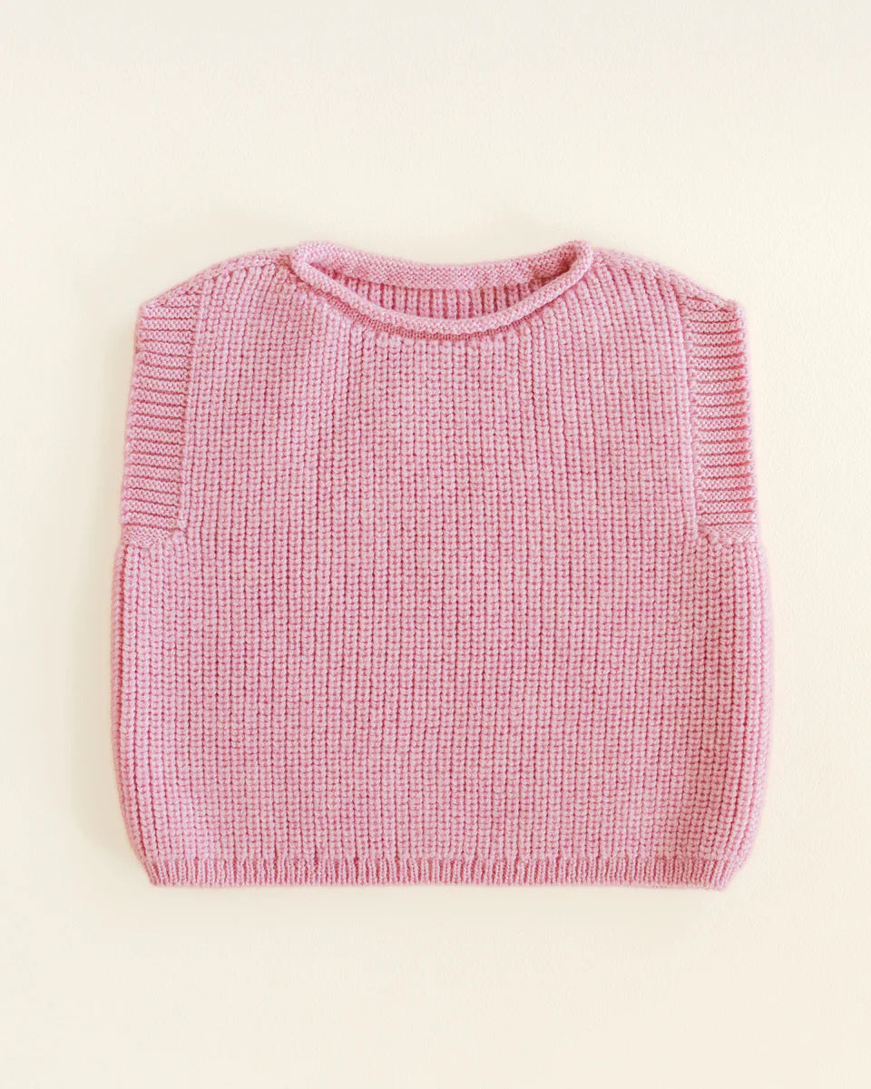 Weste Harvey - Spencer/ärmelloser Pullover - Merinowolle - HVID