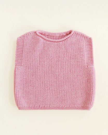 Weste Harvey - Spencer/ärmelloser Pullover - Merinowolle - HVID