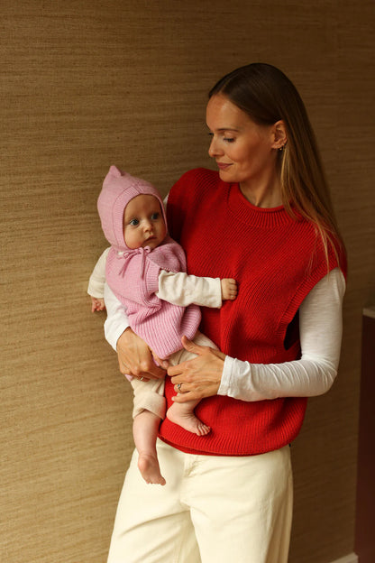 Weste Harvey - Spencer/ärmelloser Pullover - Merinowolle - HVID