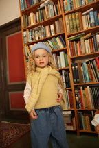 Gilet Harvey Kids - 100 % laine mérinos italienne extra-fine - HVID