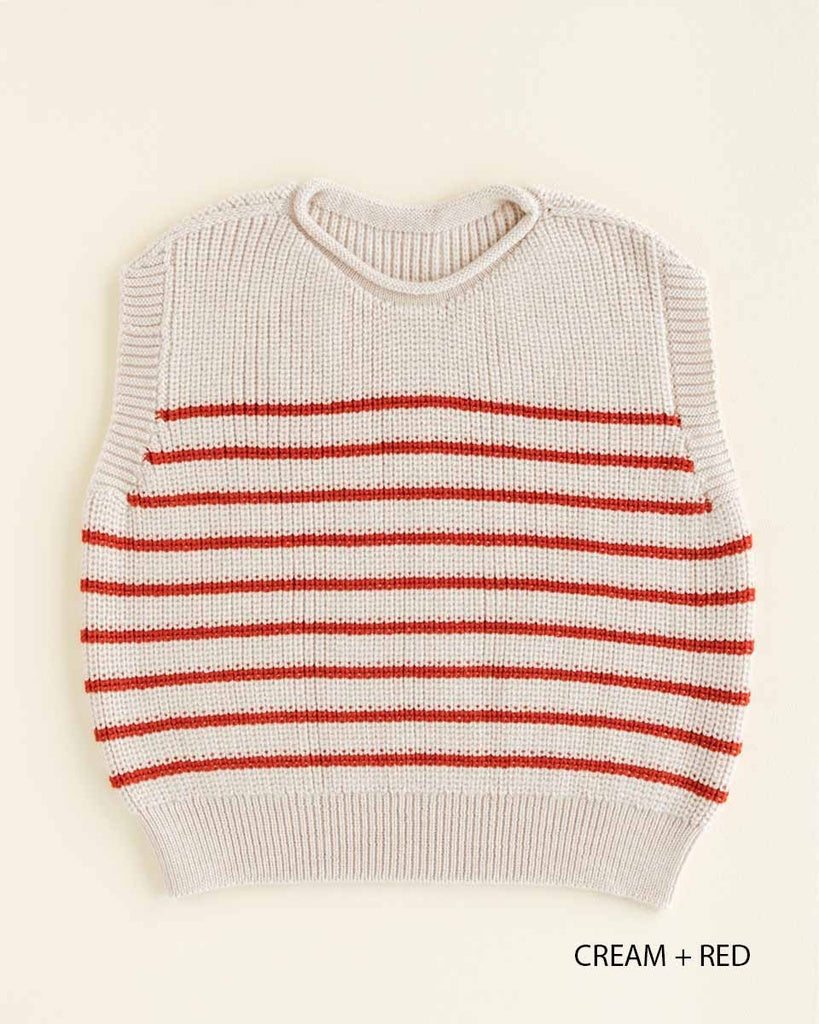 Gilet Harvey Kids - 100 % laine mérinos italienne extra-fine - HVID