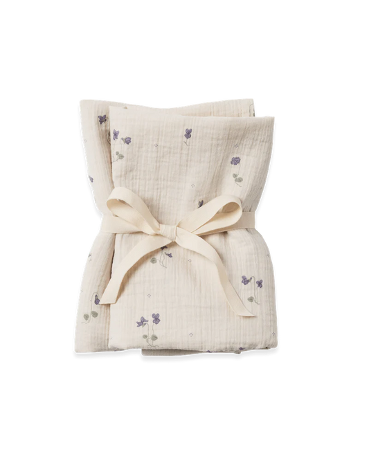 Garbo&Friends - Viola muslin blanket - 2 pack - 60x60cm - Hydrofiele doeken - bovenaanzicht