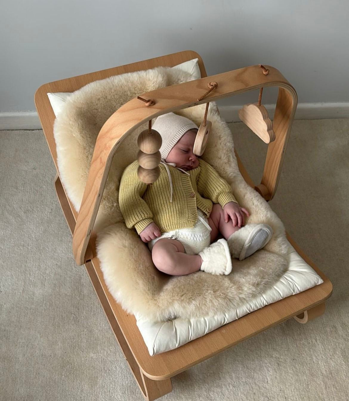 LEVO Baby Rocker - Baby schommelstoeltje - 0-5 jaar - Charlie Crane