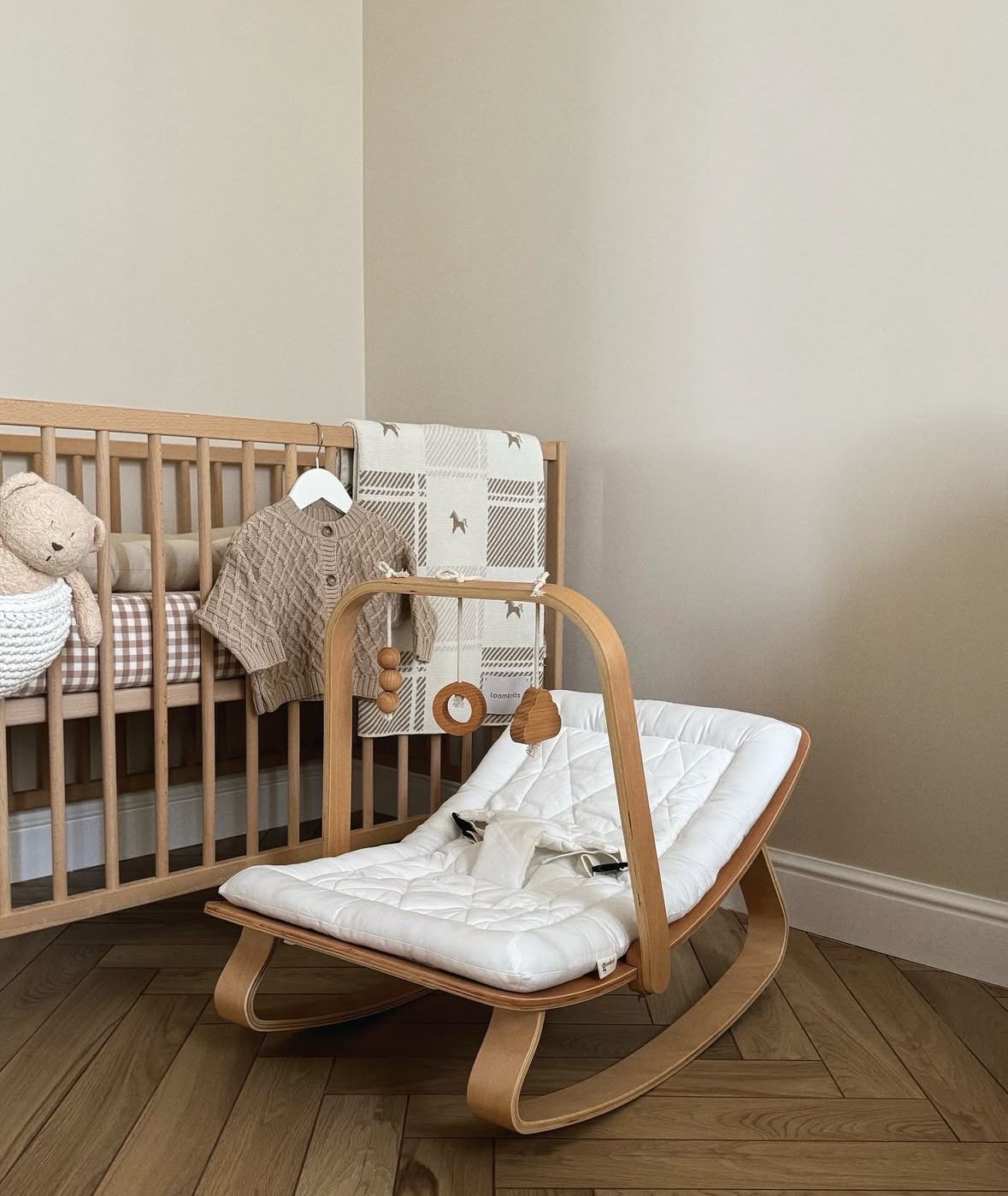 LEVO Baby Rocker - Baby schommelstoeltje - 0-5 jaar - Charlie Crane