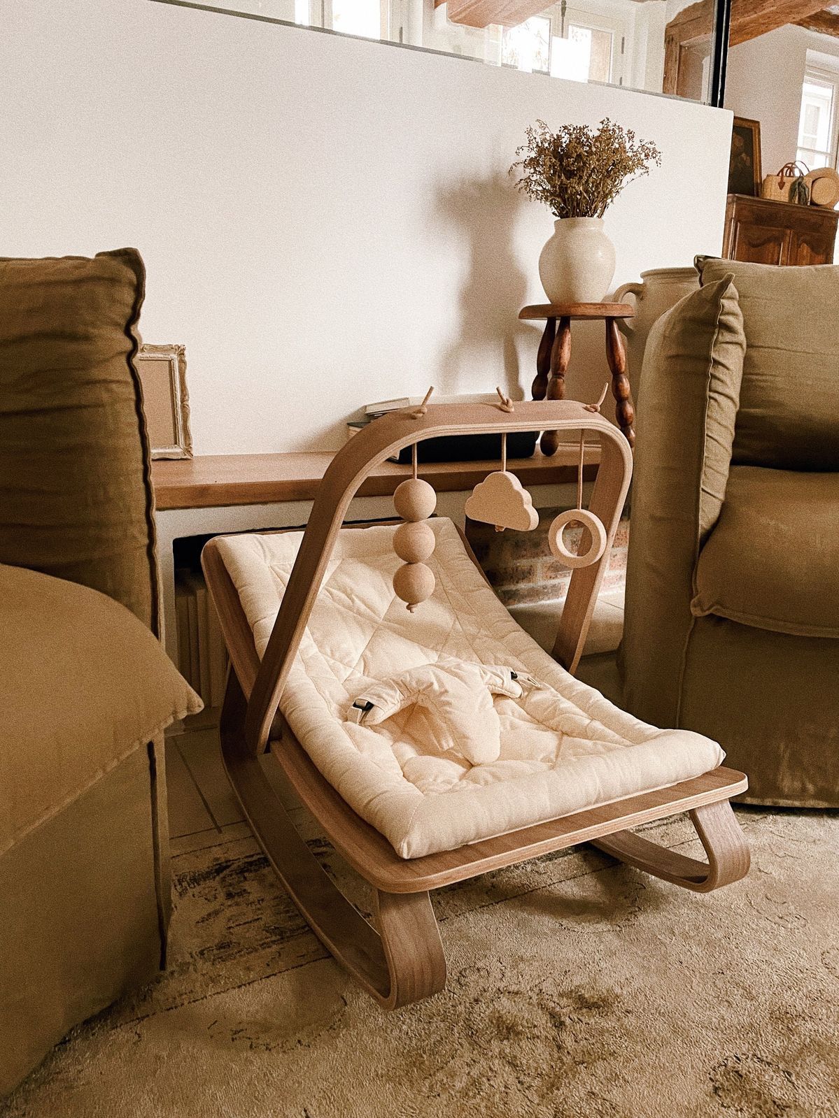 LEVO Baby Rocker - Baby schommelstoeltje - 0-5 jaar - Charlie Crane