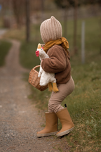Cuddly Animal - Chicken Small White - Warming Cuddly Toy Chicken - Organic Cotton/Wool - Senger Naturwelt