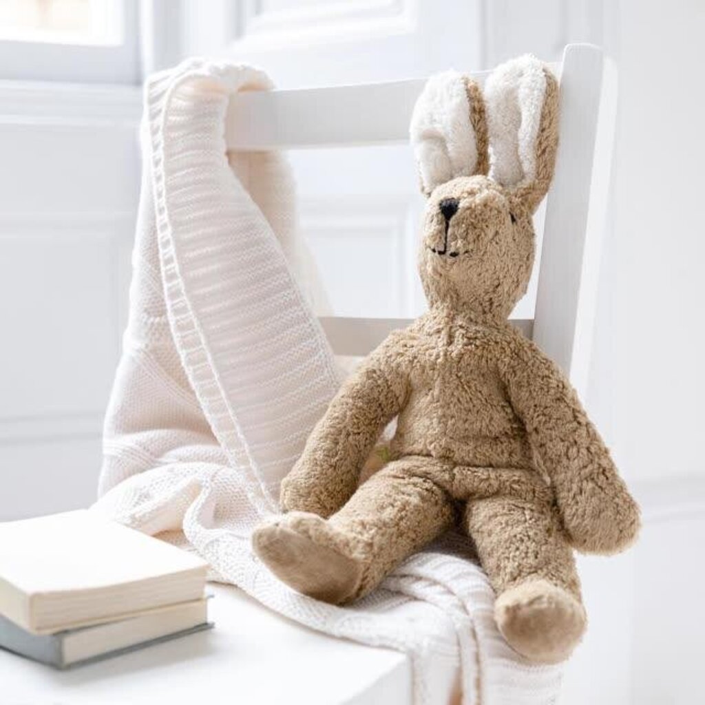 Floppy Animal Cuddly Toy Large - Rabbit - Organic Cotton/Wool - Beige - Senger Naturwelt
