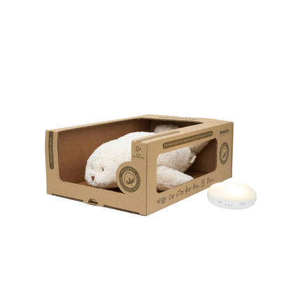 Plush Toy with Heartbeat & White Noise - The Humming Bunny 2.0 - Organic GOTS Cotton - Moonie