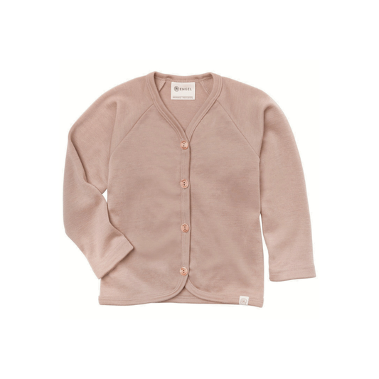 Cardigan with buttons - Wool/silk - Children's cardigan - Engel Natur