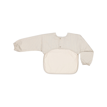 Slabbetje met lange mouwen - Apron LS - Blue stone stripe - Biologisch katoen - MarMar Copenhagen