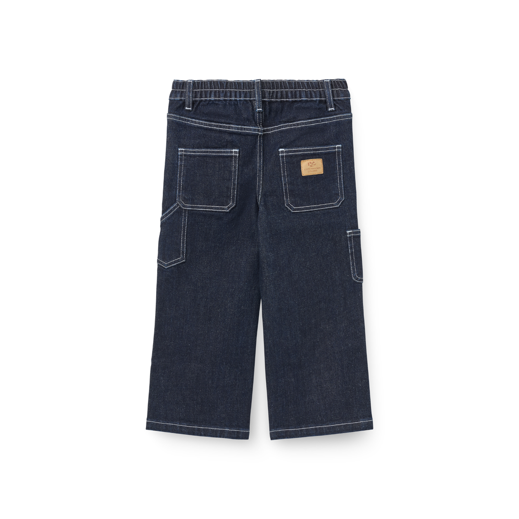 Wijde spijkerbroek - Organic Pocket Jeans wide fit - 100% biologisch Raw Denim - Copenhagen Colors - achterkant