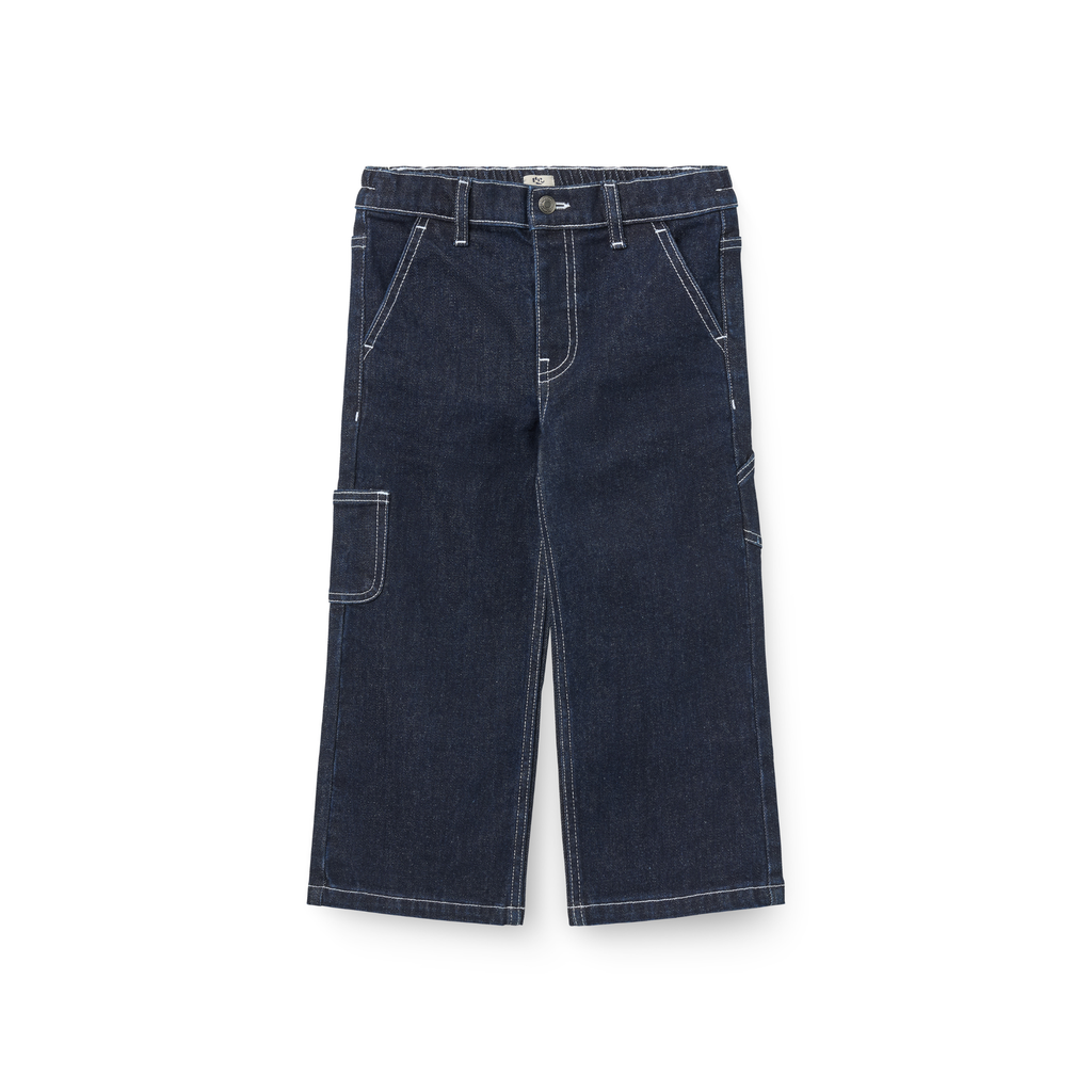 Wijde spijkerbroek - Organic Pocket Jeans wide fit - 100% biologisch Raw Denim - Copenhagen Colors - voorkant