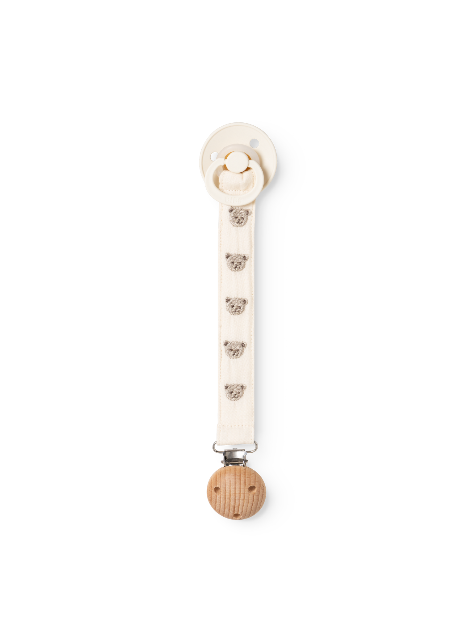 Speenkoord Alo met geborduurde teddyberen - Teddybears Embroidery - MarMar Copenhagen