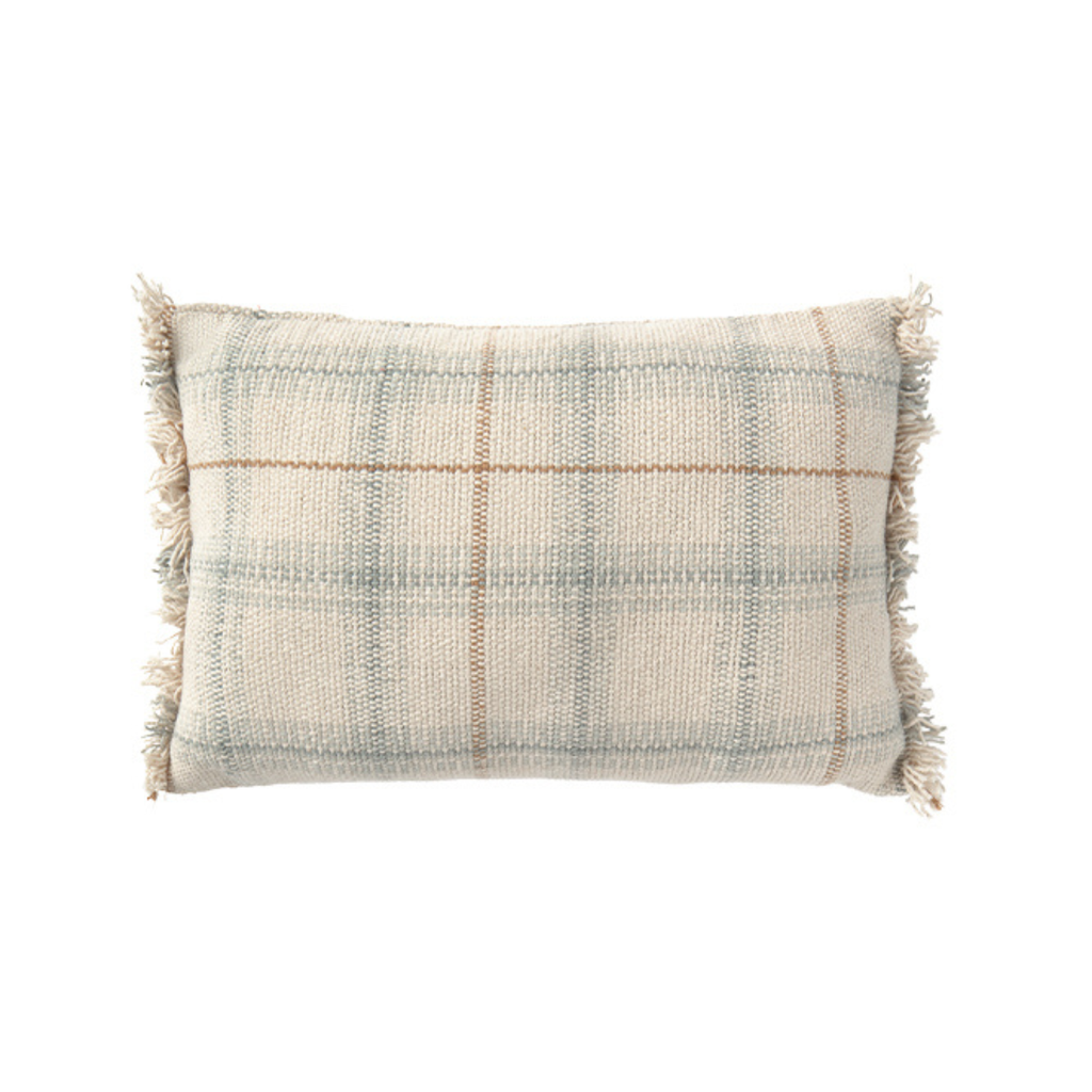 Handloom Cushion - Blue Sage - 25 × 40 cm - Lorena Canals - productfoto