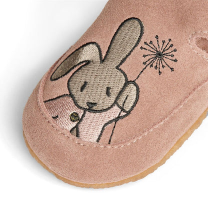 Inner shoe Pixie - Organic cotton - Dusty rouge/pink - Wheat