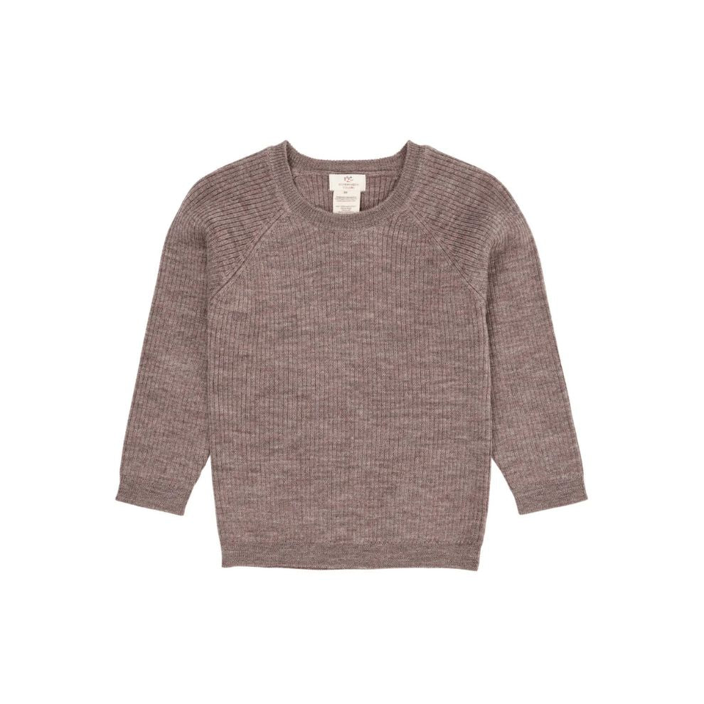 Knitted Sweater - Merino Classic Rib Knit - Merino Wool - Natural Melange - Copenhagen Colors
