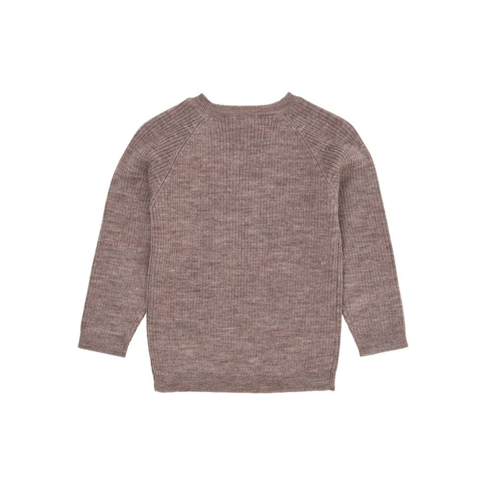 Knitted Sweater - Merino Classic Rib Knit - Merino Wool - Natural Melange - Copenhagen Colors