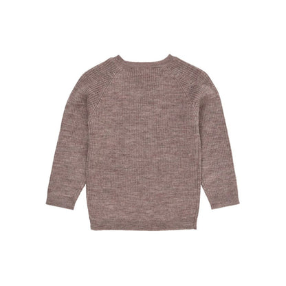 Knitted Sweater - Merino Classic Rib Knit - Merino Wool - Natural Melange - Copenhagen Colors