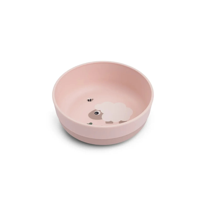 Anti-slip bowl - Foodie bowl - 0+ months - Tiny farm - Powder - Done by Deer