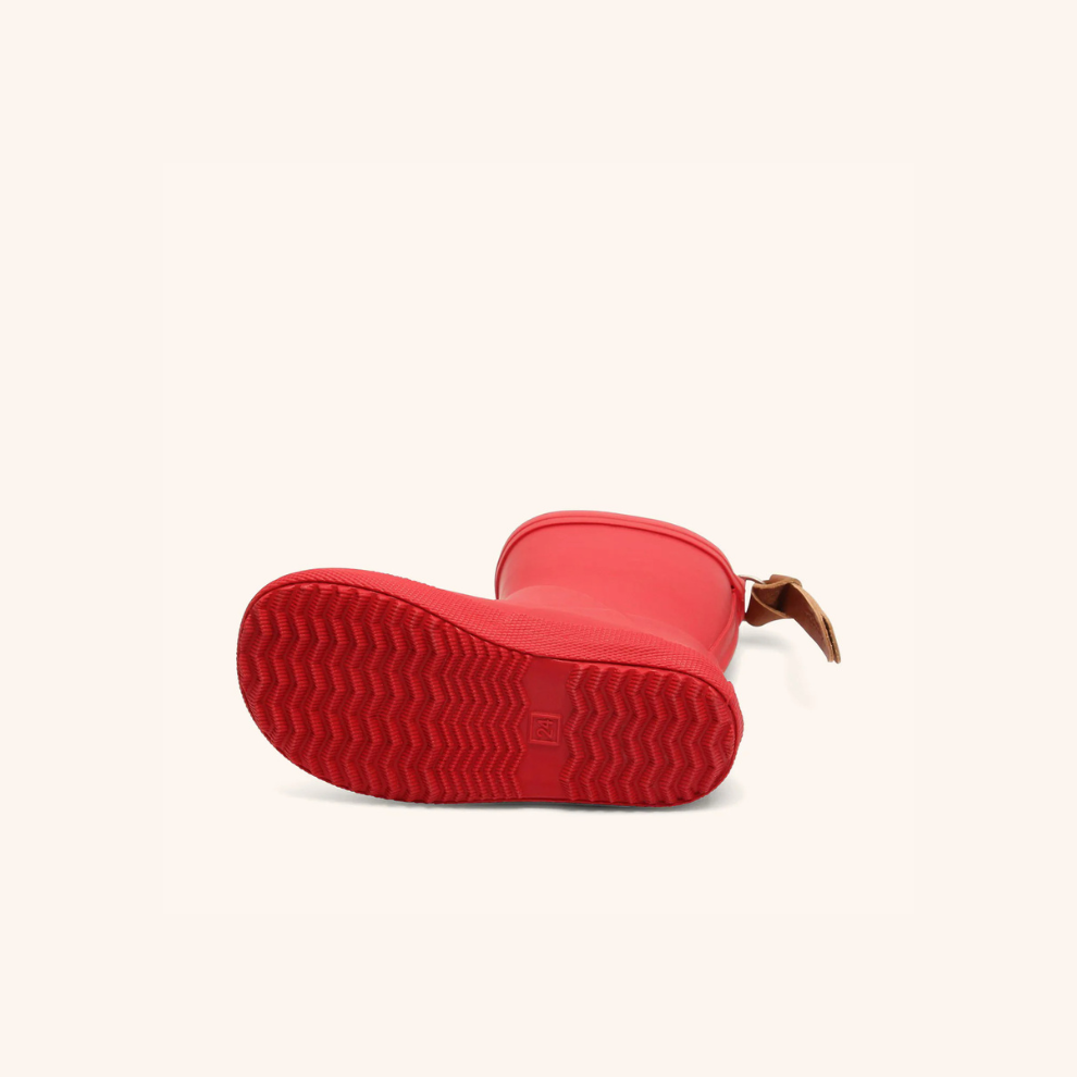 Natuurrubber regenlaars Star - Rood/Red - Bisgaard