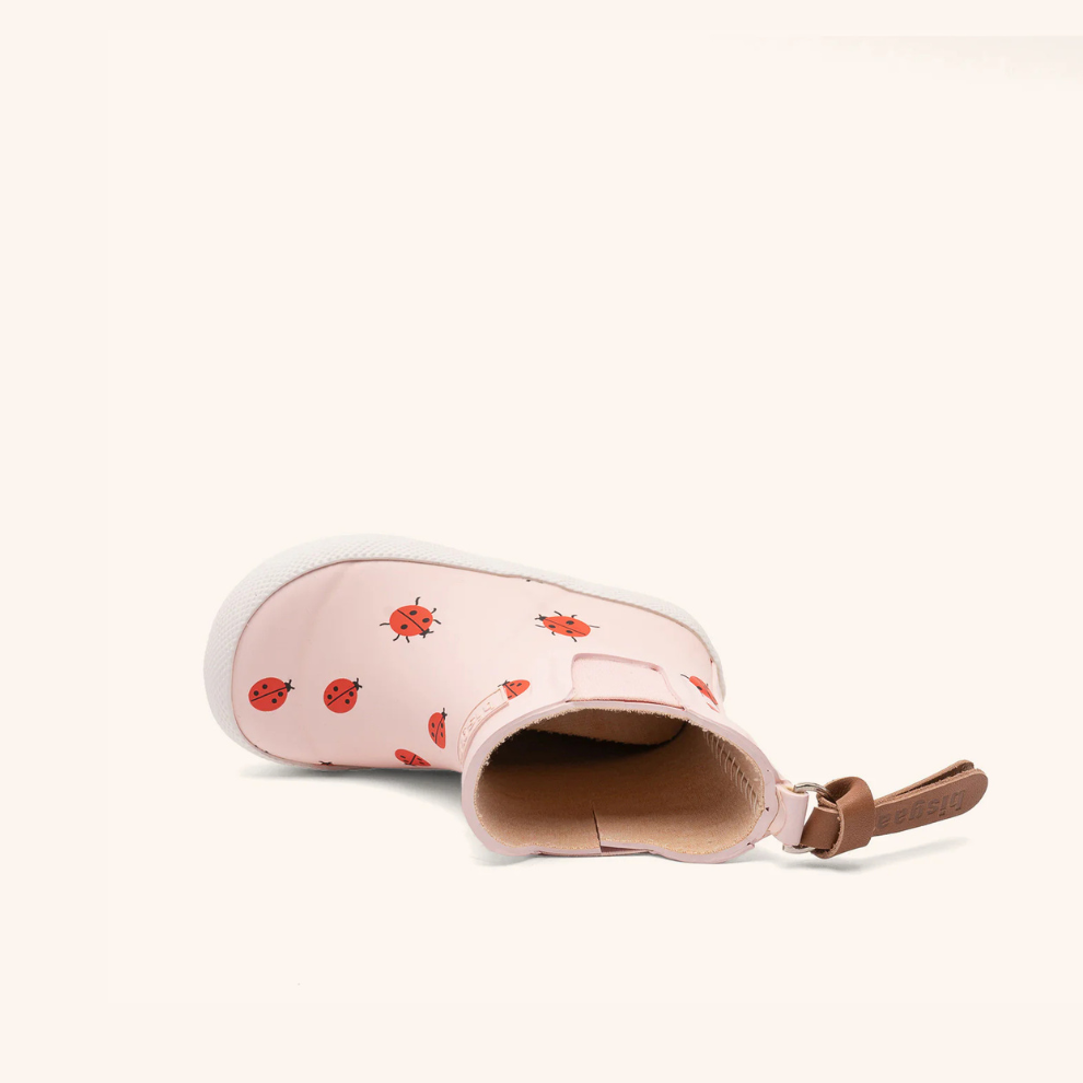 Natural rubber rain boot - Low model - Cute ladybug - Bisgaard