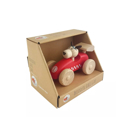Houten Raceauto met Hond - 1+ jaar - Egmont Toys