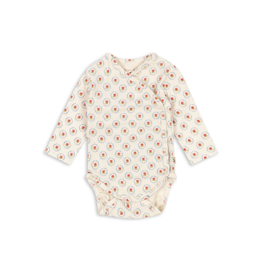 Wrap romper long sleeve - Mirage - Organic Cotton - GOTS - Konges Sløjd