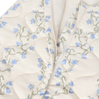 Gewatteerde Slaapzak - Bell Flower/Blauwe Bloemenprint - Biologisch katoen - Garbo&Friends - productfoto - afbeelding 5