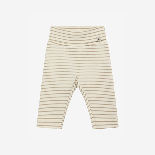 Baby legging - Biologisch katoen - Pants YD Stripe - White Pepper - Huttelihut