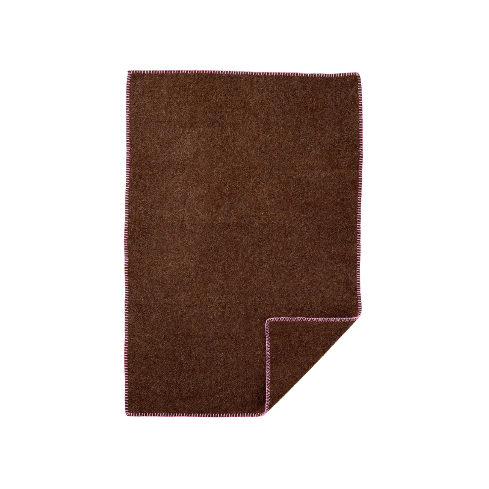 Cozy baby Wiegdeken - Biologisch wol - 65x90cm - Walnut/Pink - Klippan - productfoto