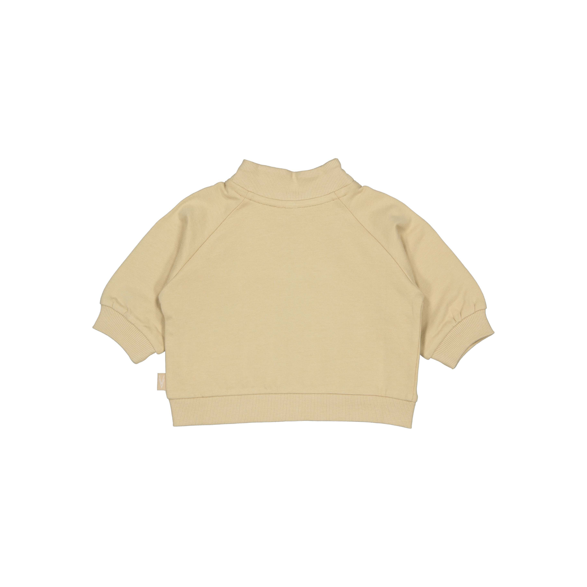 Sweater vestje Niam - Beige - 100% katoen - LEVV Labels - achterkant
