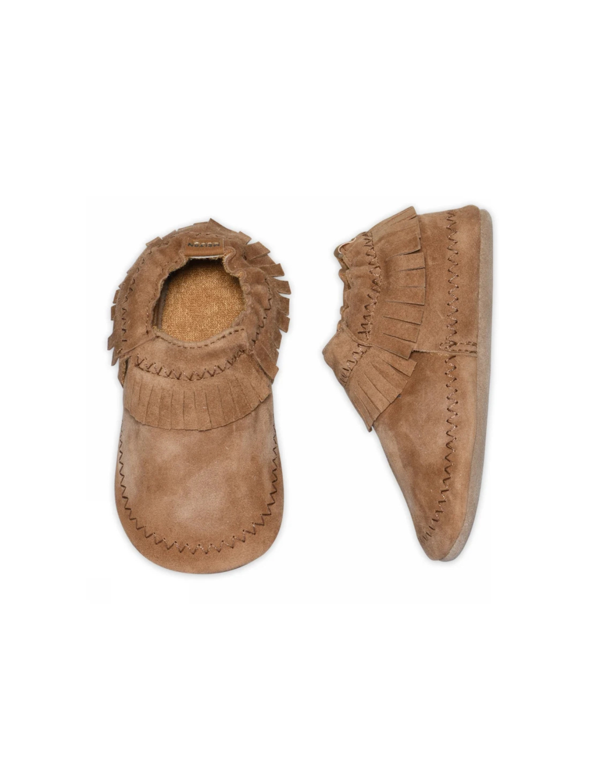 Moccasin Suede Slippers – Leder-Babyschuhe mit rutschfester Wildledersohle – MELTON
