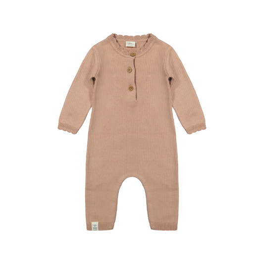 Boxpakje gebreid - Suit Sill knit pink - Biologisch katoen - Riffle Amsterdam