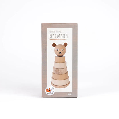 Marcel the Bear Stacking Toy - Wooden stacking toy - Egmont Toys