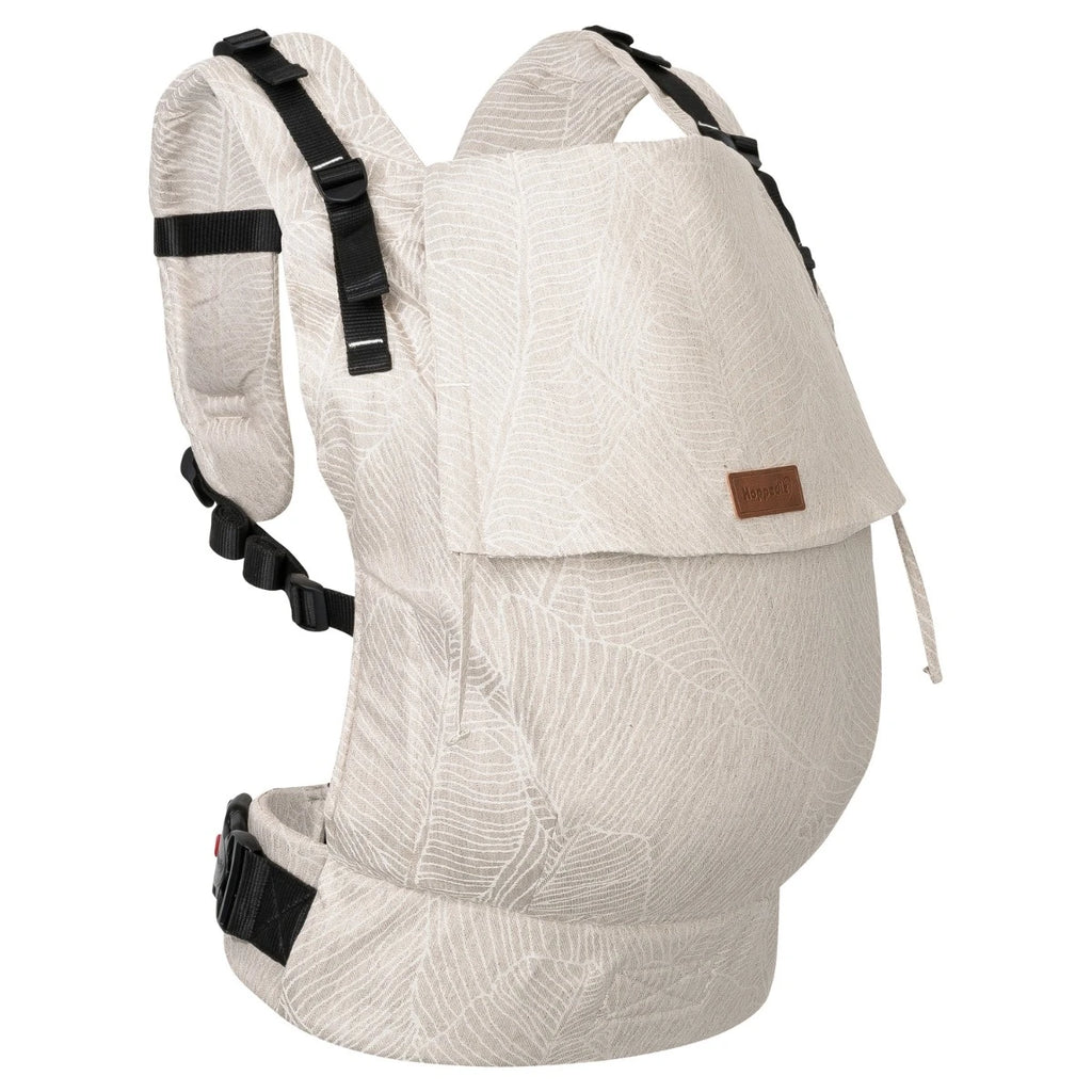 Buckle Toddler – Grenada Natural Linen – Ergonomische Kleinkindtrage – Baumwolle und Leinen – 9–25 kg – Hoppediz
