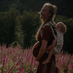 Buckle Toddler – Grenada Natural Linen – Ergonomische Kleinkindtrage – Baumwolle und Leinen – 9–25 kg – Hoppediz