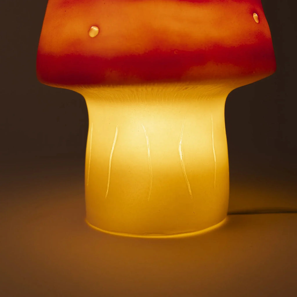 Nachtlamp Paddenstoel Klein – Baksteenrood met dimmer – 28 cm – Egmont Toys