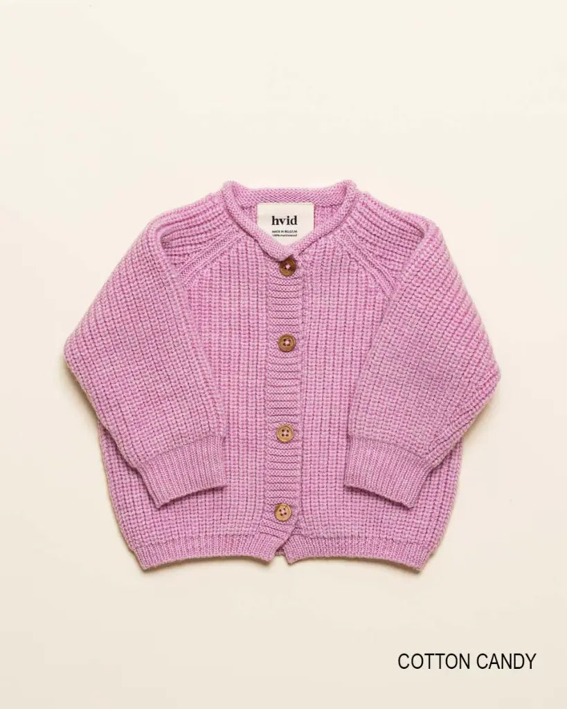 Gebreid vest Inga - Seamless cardigan – Merinowol – HVID