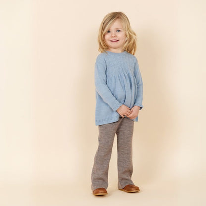 Gebreide broek - Merino wol - Wide fit - Bruin - Copenhagen Colors kind