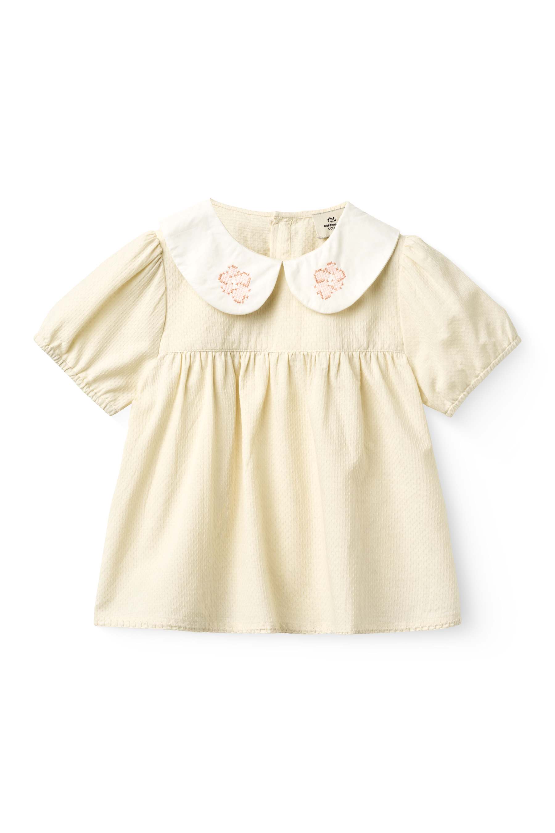 Top met kraag - Biologisch katoen - Cream/wit - Copenhagen Colors voor