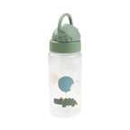 Trinkflasche mit Strohhalm – Happy Clouds – Croco/Green – 350 ml – Done by Deer