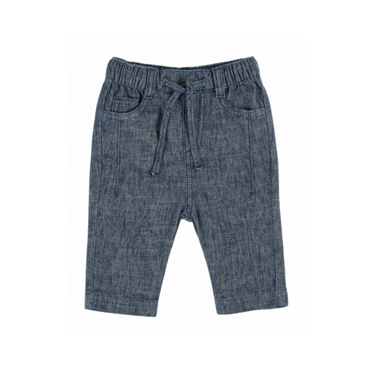 Broekje/Pantalon - Linnen/Katoen - Donkerblauw/Marine - Emile et Ida voor