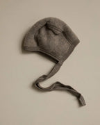 Strik mutsje - Bonnet - Wol fleece - Biologisch merino wol - Engel Natur walnut lifestyle