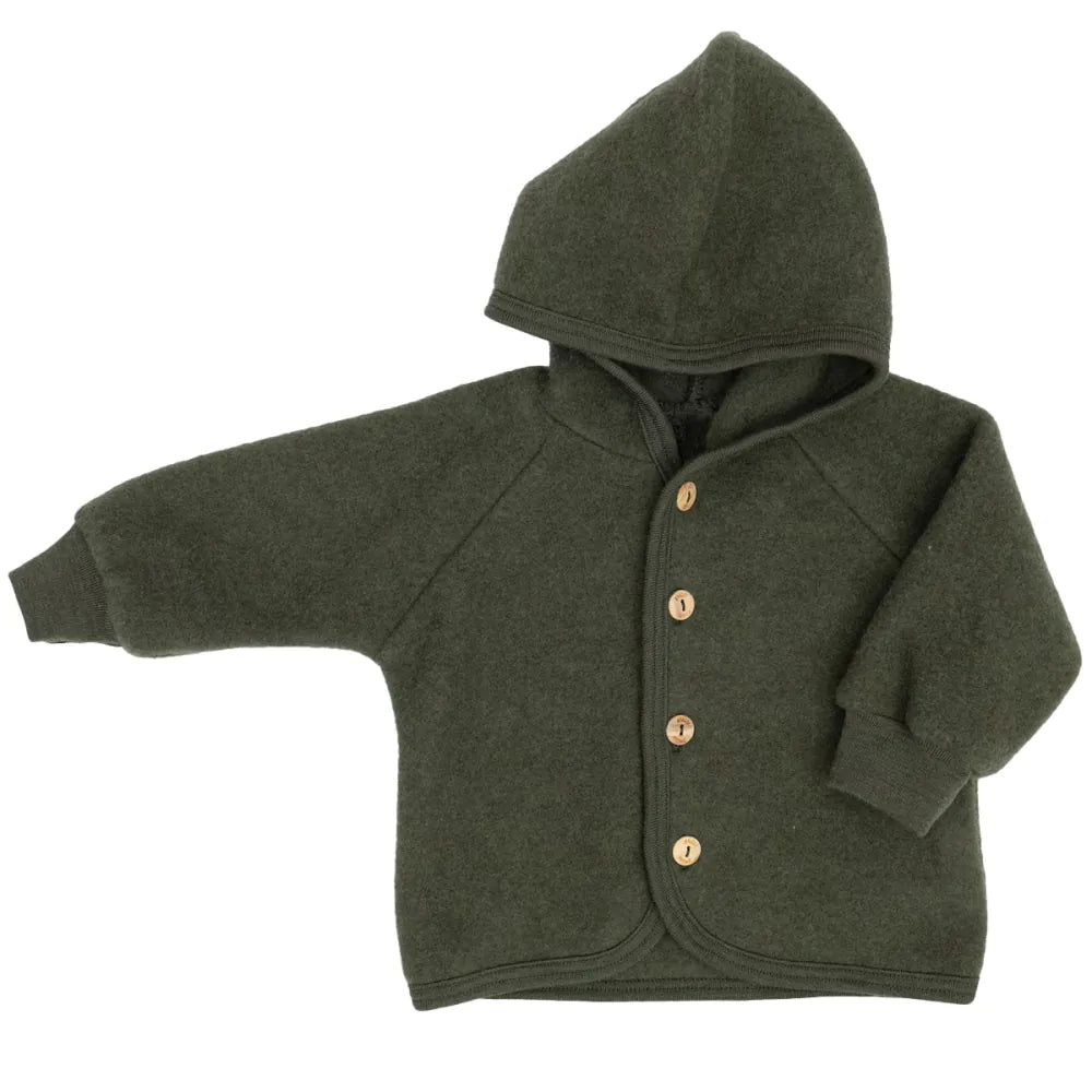 Jacke Wolle Fleece - Bio-Merino-Wolle - Engel Natur