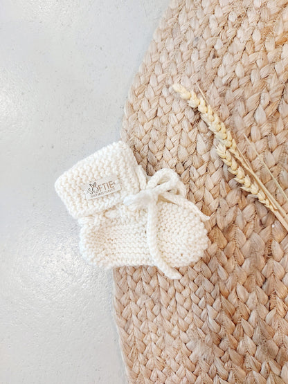 Baby booties - 0-6 months - Merino wool - Handmade - Softie Baby Musthaves